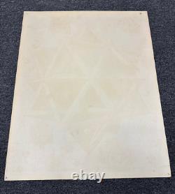 VINTAGE 1968 BLACKLIGHT Poster STARS By M. C. ESCHER 21x 26 Iguana Lizards