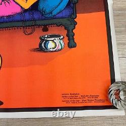 VINTAGE 1972 LET'S BOOGIE BLACK LIGHT PSYCHEDELIC POSTER 35x23 CNG1703 P42