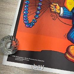VINTAGE 1972 LET'S BOOGIE BLACK LIGHT PSYCHEDELIC POSTER 35x23 CNG1703 P42
