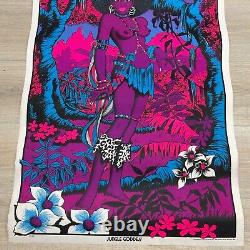 VINTAGE 1973 JUNGLE GODDESS BLACK LIGHT POSTER 23x35 P41