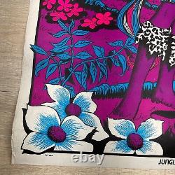 VINTAGE 1973 JUNGLE GODDESS BLACK LIGHT POSTER 23x35 P41