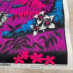 VINTAGE 1973 JUNGLE GODDESS BLACK LIGHT POSTER 23x35 P41