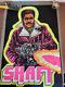 Vintage 1973 Shaft Blacklight Poster 22x34.5