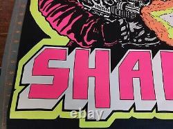VINTAGE 1973 SHAFT BLACKLIGHT POSTER 22x34.5