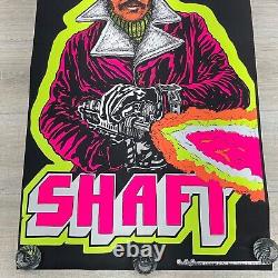 VINTAGE 1973 SHAFT BLACKLIGHT POSTER 22x34 P29
