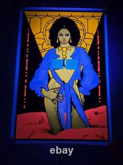 VINTAGE 1976 MIDNIGHT VENUS BLACKLIGHT POSTER NEW RARE 23x35
