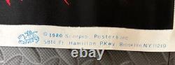 VINTAGE 1980 WHEELS ON FIRE SKELETON BLACKLIGHT POSTER SCORPIO 23x 35