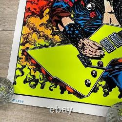 VINTAGE 1983 HEAVY METAL 2 II BLACKLIGHT POSTER SCORPIO #1659 23x35 P45
