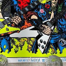 VINTAGE 1983 HEAVY METAL 2 II BLACKLIGHT POSTER SCORPIO #1659 23x35 P45
