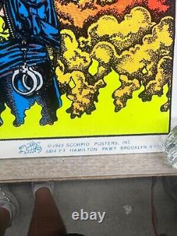 VINTAGE 1983 HEAVY METAL 2 II BLACKLIGHT POSTER SCORPIO #1659 23x35 P8