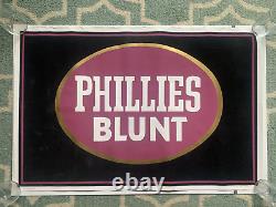 VINTAGE 1993 Phillies Blunt Hav-A-Tampa Felt Poster Blacklight