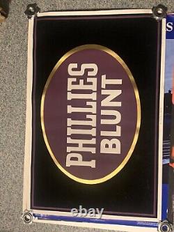 VINTAGE 1993 Phillies Blunt Hav-A-Tampa Felt Poster Blacklight