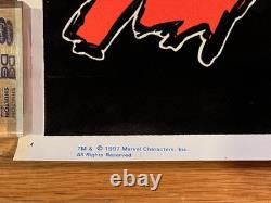 VINTAGE 1997 Marvel X-Men Wolverine Gambit Bishop Black Light Poster Felt Funky