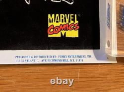 VINTAGE 1997 Marvel X-Men Wolverine Gambit Bishop Black Light Poster Felt Funky