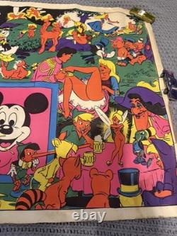 VINTAGE'70's DISNEY After Dark WALLY WOOD Orgy BLACKLIGHT Poster READ! 