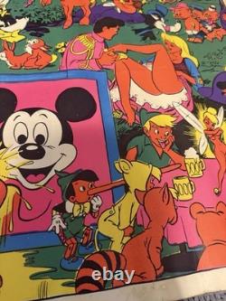 VINTAGE'70's DISNEY After Dark WALLY WOOD Orgy BLACKLIGHT Poster READ! 