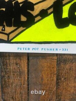 VINTAGE BLACKLIGHT POSTER 1972 Peter Pot Pusher #331 California Colorcraft