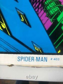 VINTAGE BLACKLIGHT POSTER #403 Spider Man 1996 Funky Enterprises Marvel Comics
