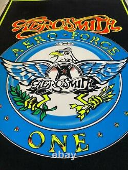 VINTAGE BLACKLIGHT POSTER #846 Aerosmith Aero Force One 1994 Funky Enterprises