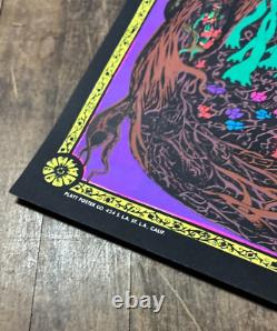VINTAGE BLACKLIGHT POSTER Blossom Platt Poster Co. California Trippy LSD 70's
