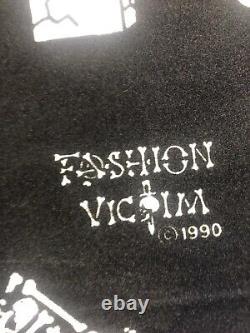 VINTAGE BLACKLIGHT POSTER Just Bone Me Fashion Victim 1990 Spooky Skeletons