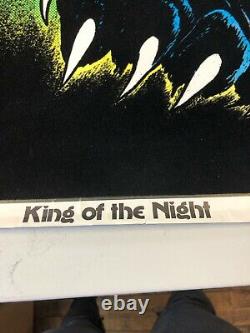 VINTAGE BLACKLIGHT POSTER King Of The Night Panther RARE Retro Bob Dara Iconic