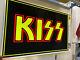Vintage Blacklight Poster Kiss Logo With Glitter #813 Winterland Rockexpress'85