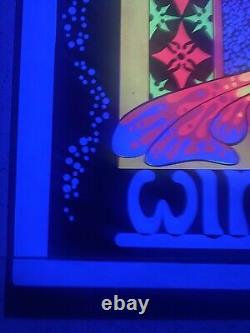 VINTAGE BLACKLIGHT POSTER Rare Winter 1970 Funky Features NOS