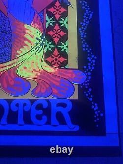 VINTAGE BLACKLIGHT POSTER Rare Winter 1970 Funky Features NOS