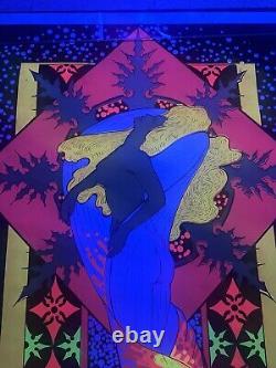VINTAGE BLACKLIGHT POSTER Rare Winter 1970 Funky Features NOS
