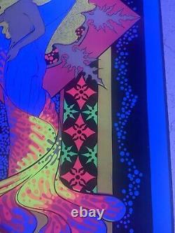 VINTAGE BLACKLIGHT POSTER Rare Winter 1970 Funky Features NOS