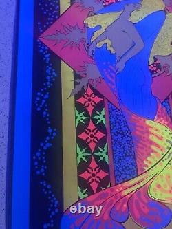 VINTAGE BLACKLIGHT POSTER Rare Winter 1970 Funky Features NOS