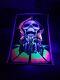 Vintage Blacklight Poster Skull Rider Super Rare 1984 Motorcycle Badass Sick