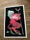 Vintage Blacklight Poster The Demon #88 1974 The Thought Factory Iconic Metal