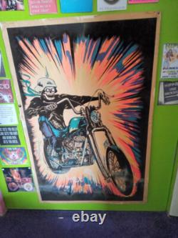 (VINTAGE)Black Light Poster-High Ryder-Rare Dargis USA