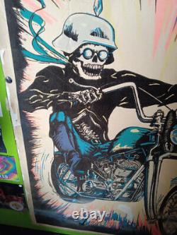 (VINTAGE)Black Light Poster-High Ryder-Rare Dargis USA