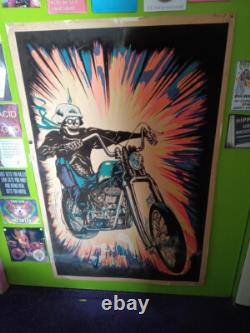(VINTAGE)Black Light Poster-High Ryder-Rare Dargis USA