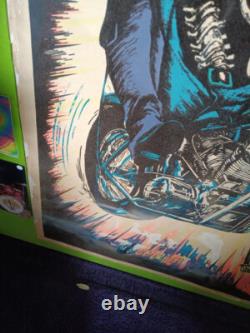 (VINTAGE)Black Light Poster-High Ryder-Rare Dargis USA