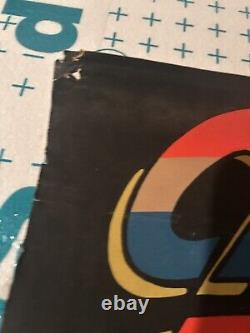 VINTAGE Captain America and Falcon Marvel THIRD EYE Black Light Poster TE4015