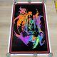 Vintage Mint 1996 Jimi Hendrix Flame Blacklight Poster #1737 Scorpio 23x35 P31