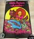 Vintage Nos Little Opium Annie 1972 Original Black Light Poster 22.5 X 35