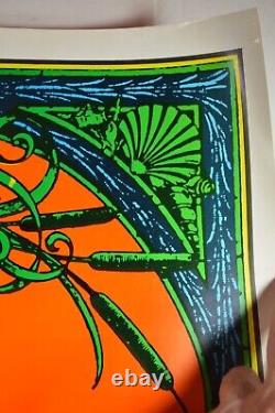 VINTAGE POSTER Holy Smoke The Food 1967 Frog Smoking Hookah San Fran blacklight