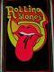 Vintage Rolling Stones Felt Black Light Poster Just Opened For Picture