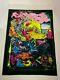 Vintage Black Light Poster Western Graphics 70s Here & There Very Rare