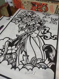 VTG 1971 Psychedelic Posters Art For Children Ultra Rare Hippie Rainbow Crafts