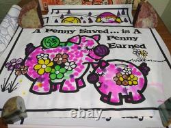 VTG 1971 Psychedelic Posters Art For Children Ultra Rare Hippie Rainbow Crafts