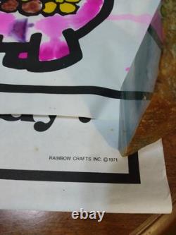 VTG 1971 Psychedelic Posters Art For Children Ultra Rare Hippie Rainbow Crafts