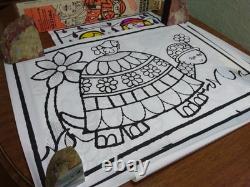 VTG 1971 Psychedelic Posters Art For Children Ultra Rare Hippie Rainbow Crafts