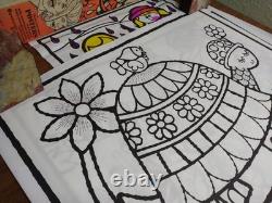 VTG 1971 Psychedelic Posters Art For Children Ultra Rare Hippie Rainbow Crafts