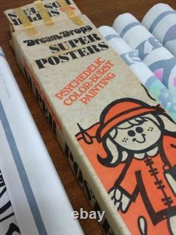 VTG 1971 Psychedelic Posters Art For Children Ultra Rare Hippie Rainbow Crafts